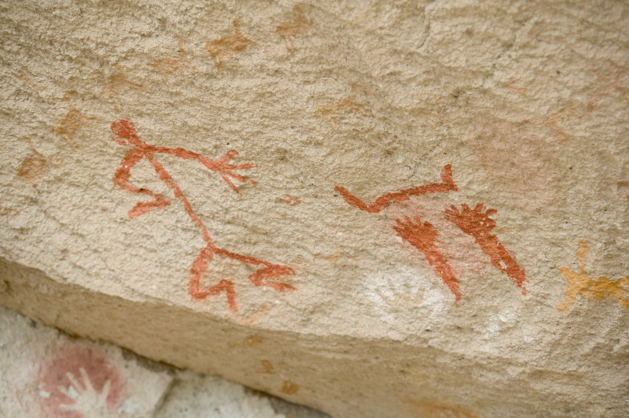 Argentine, Patagonie, Cueva de las Manos, peintures rupestres primitives - Unknown