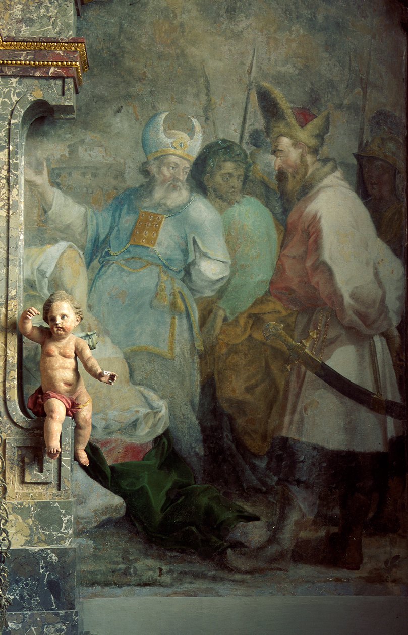 Chérubin et fresque - Unknown