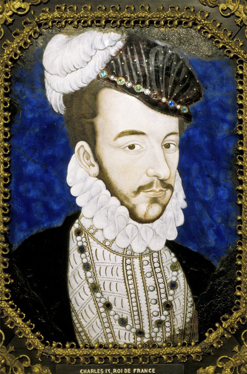 Metz (département 57) - Musée - Émail de Limoges du 16e siècle - représentant le roi Charles IX - Unknown