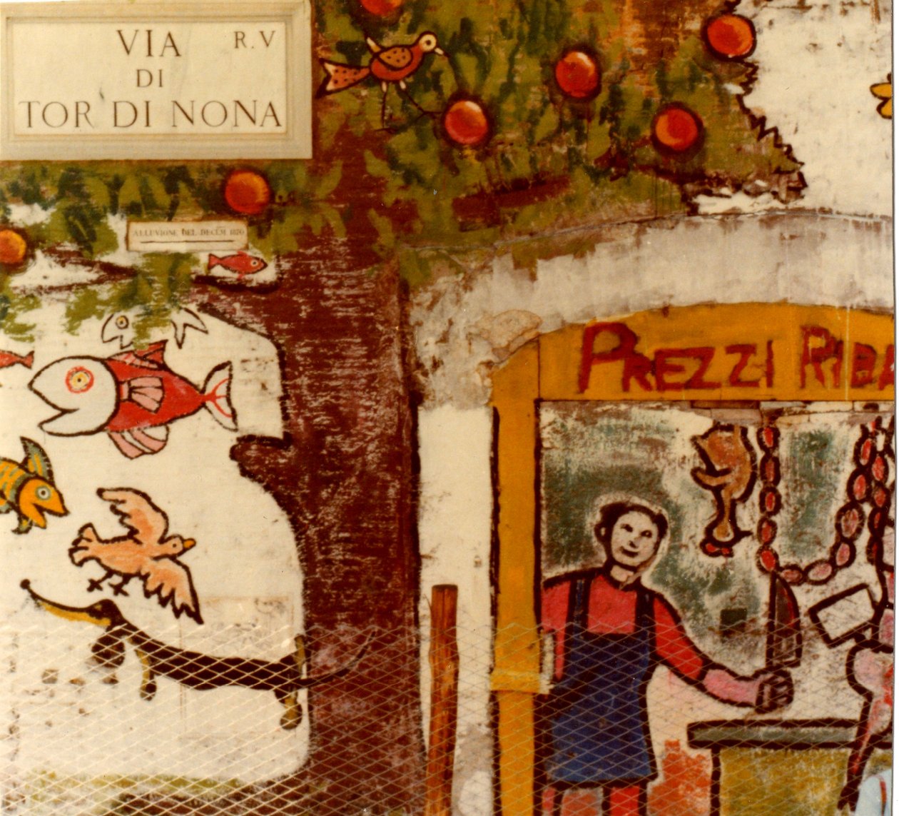 Murales sur la Via di Tor di Nona, Rome, 1977 - Unknown