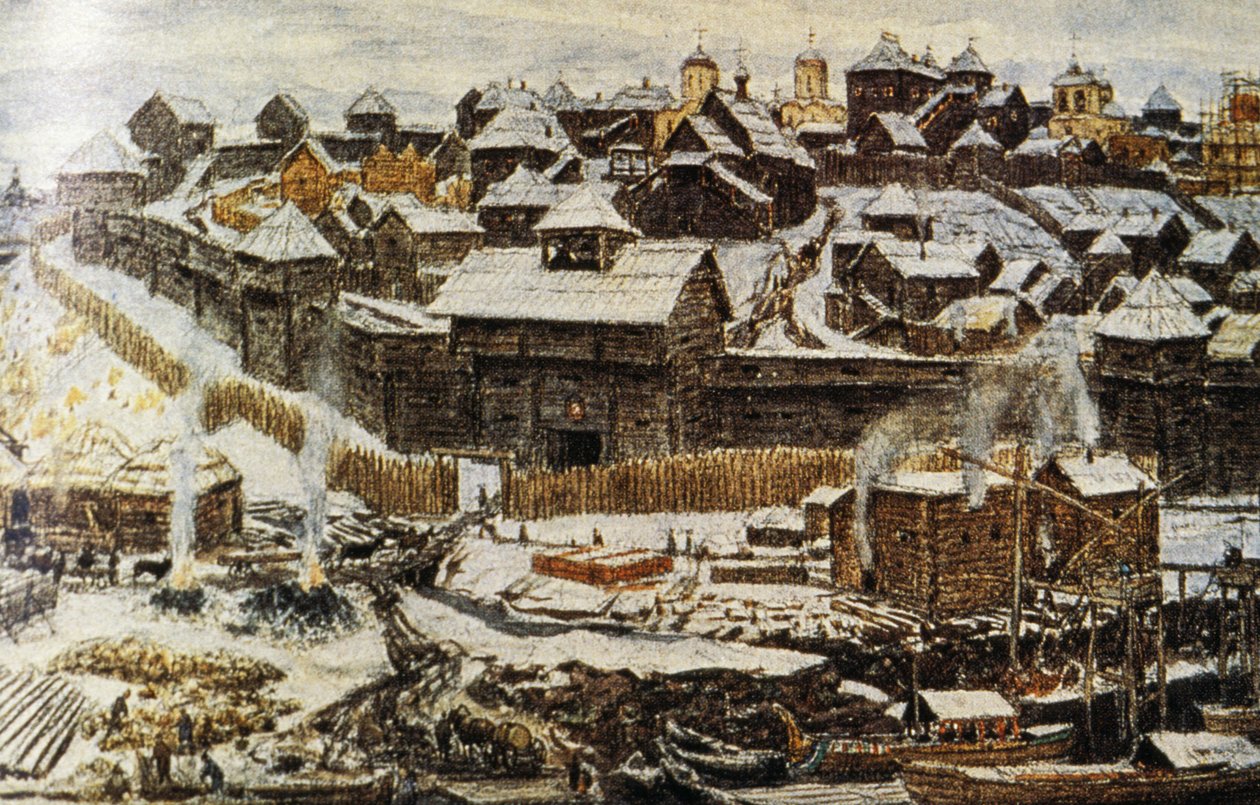 Peinture de Moscou au 14ème siècle sous le règne d