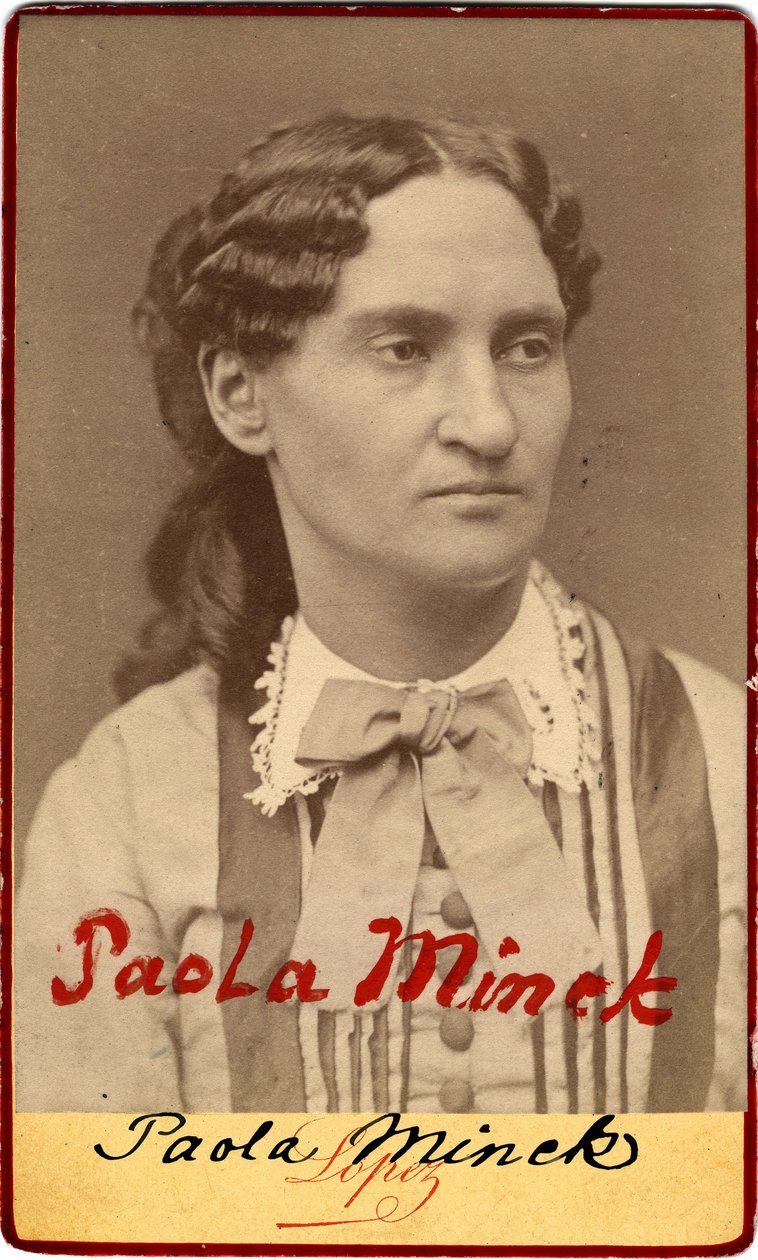 Commune de Paris : Portrait de Paule Minck (1839-1901) Femme de Lettres, Journaliste, Franc-Maçonne, Socialiste et Féministe, 1871 - Unknown