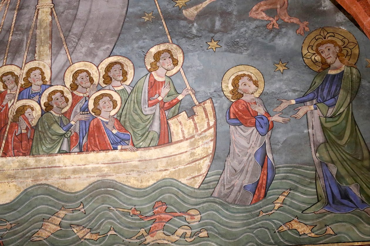 Église protestante Saint-Pierre-le-Jeune, Lac de Tibériade, Christ marchant sur l