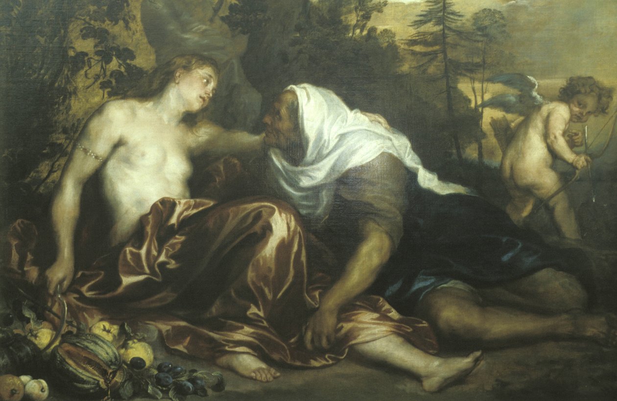 Vertumne et Pomone, œuvre de Van Dyck, Palazzo Bianco, Gênes, Ligurie, Italie - Unknown