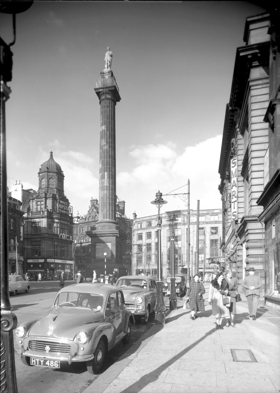 Vue le long de Grey Street en direction du Monument de Grey, Newcastle upon Tyne, octobre 1955 - Unbekannt Unbekannt