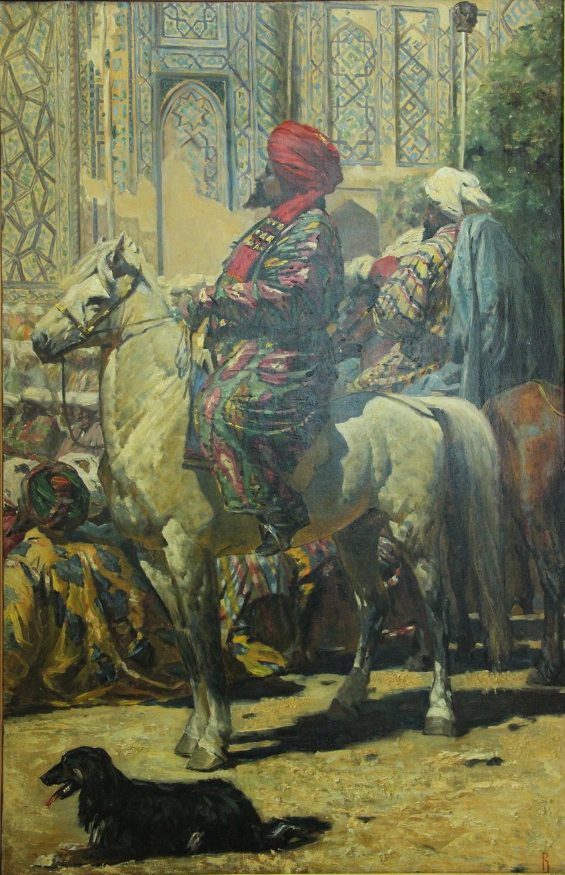 Le cavalier à Samarkand. Étude pour la peinture Le Triomphe - Василий Васильевич Верещагин