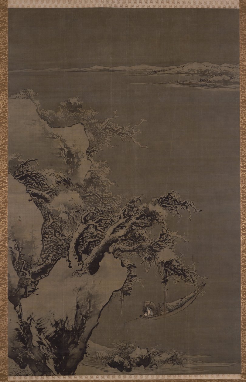 Peinture de Duan Zhu, pêchant seul dans les eaux froides - 东京国立博物馆