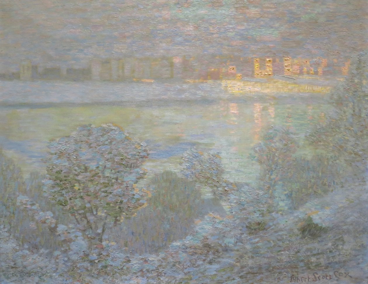 Central Park, New York, en hiver - Albert Scott Cox