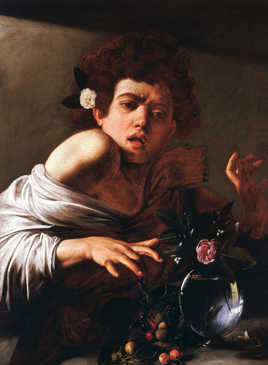 Garçon mordu par un lézard - Michelangelo Merisi Caravaggio