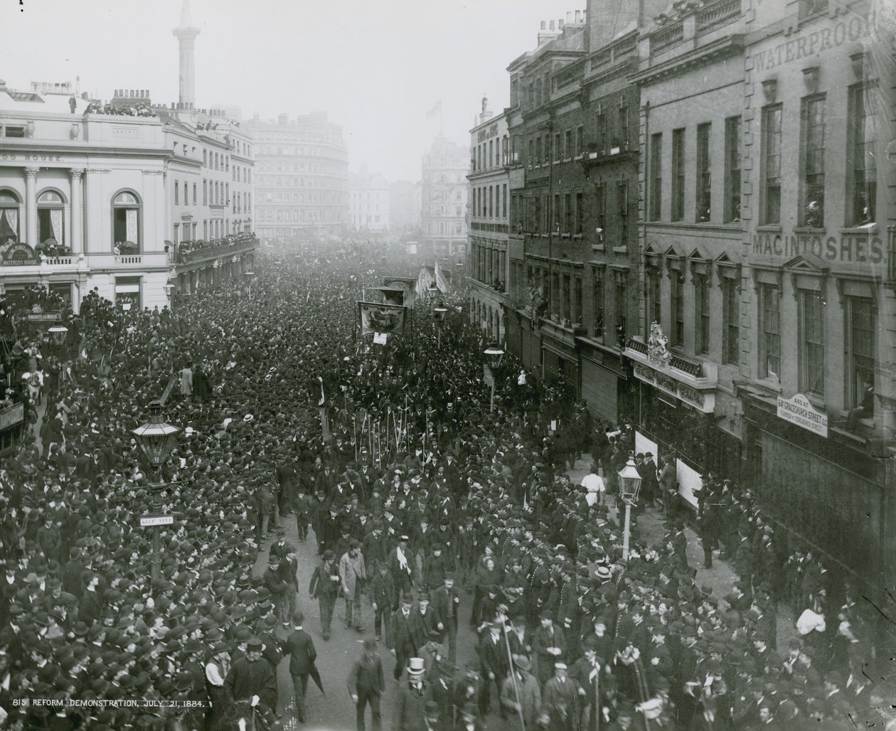 Manifestation de réforme, 21 juillet 1884 - English Photographer