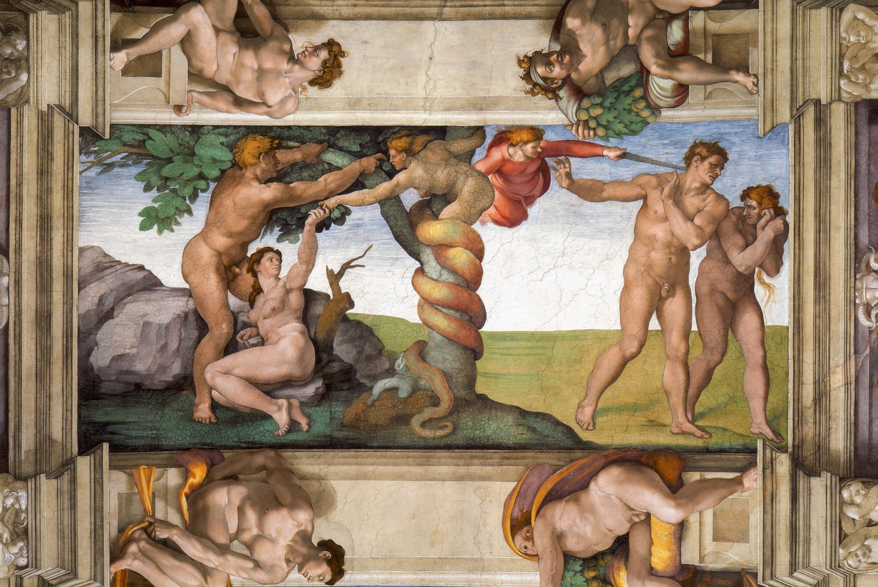 Expulsion du Paradis - Michelangelo Buonarroti