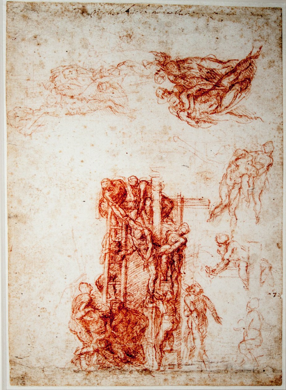 Études pour une descente de croix - Michelangelo Buonarroti