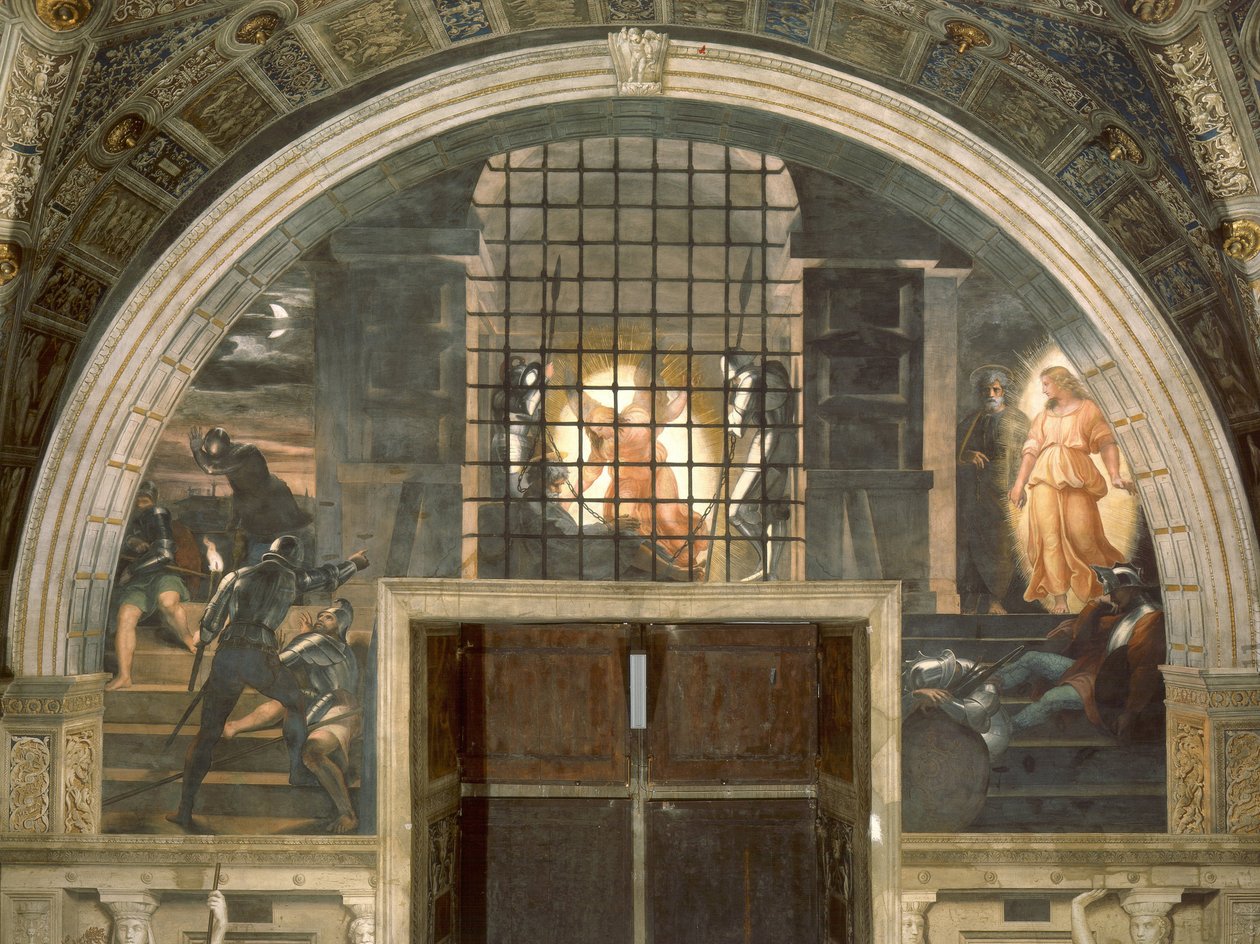 Libération de saint Pierre - Raffaello Sanzio Raphael