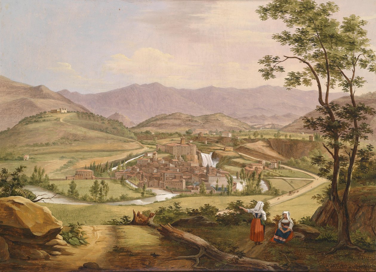 Vue sur les chutes de Liris à Isola di Sora - Unknown