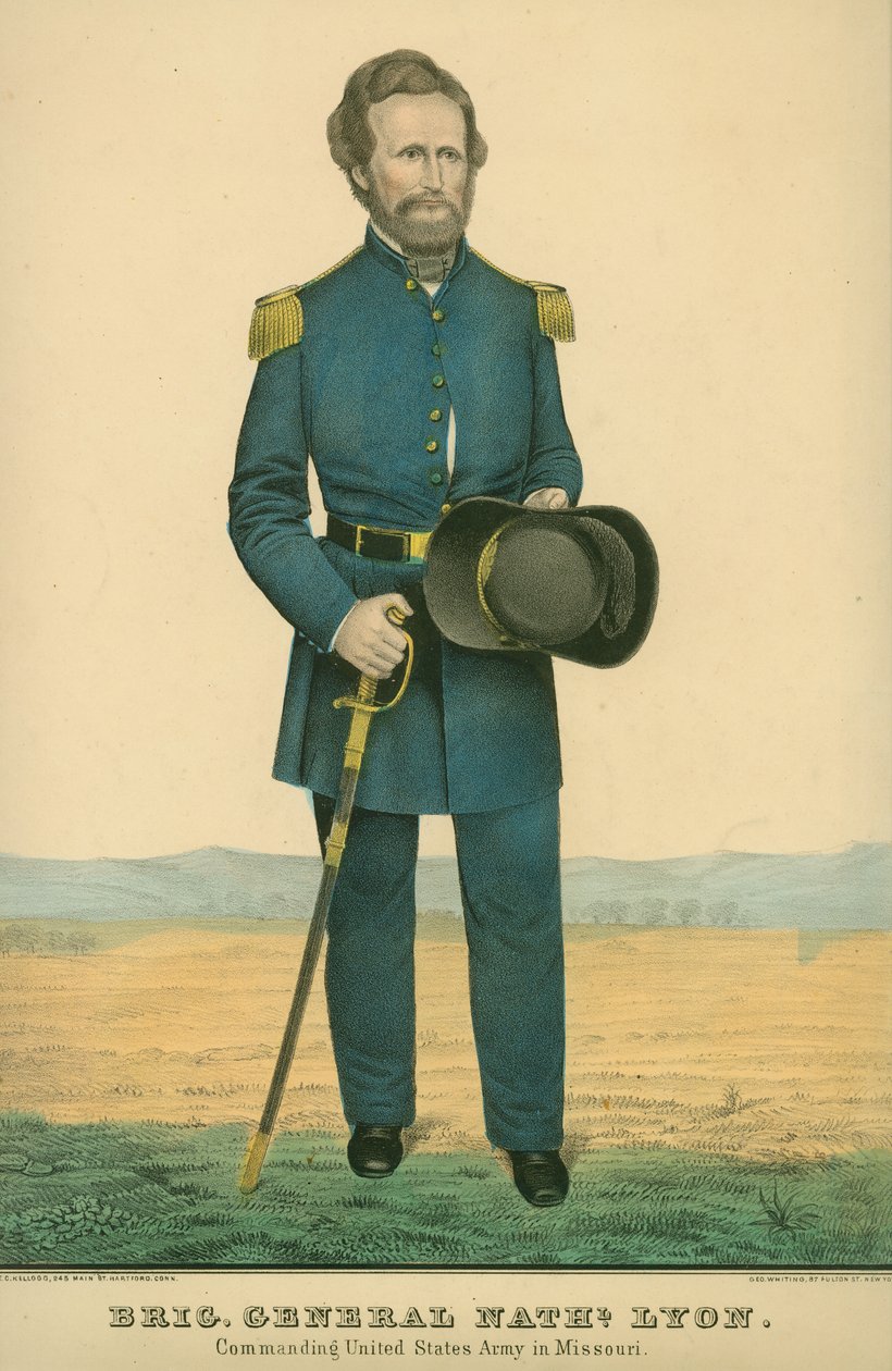 Général de brigade Nathaniel Lyon. Commandant l