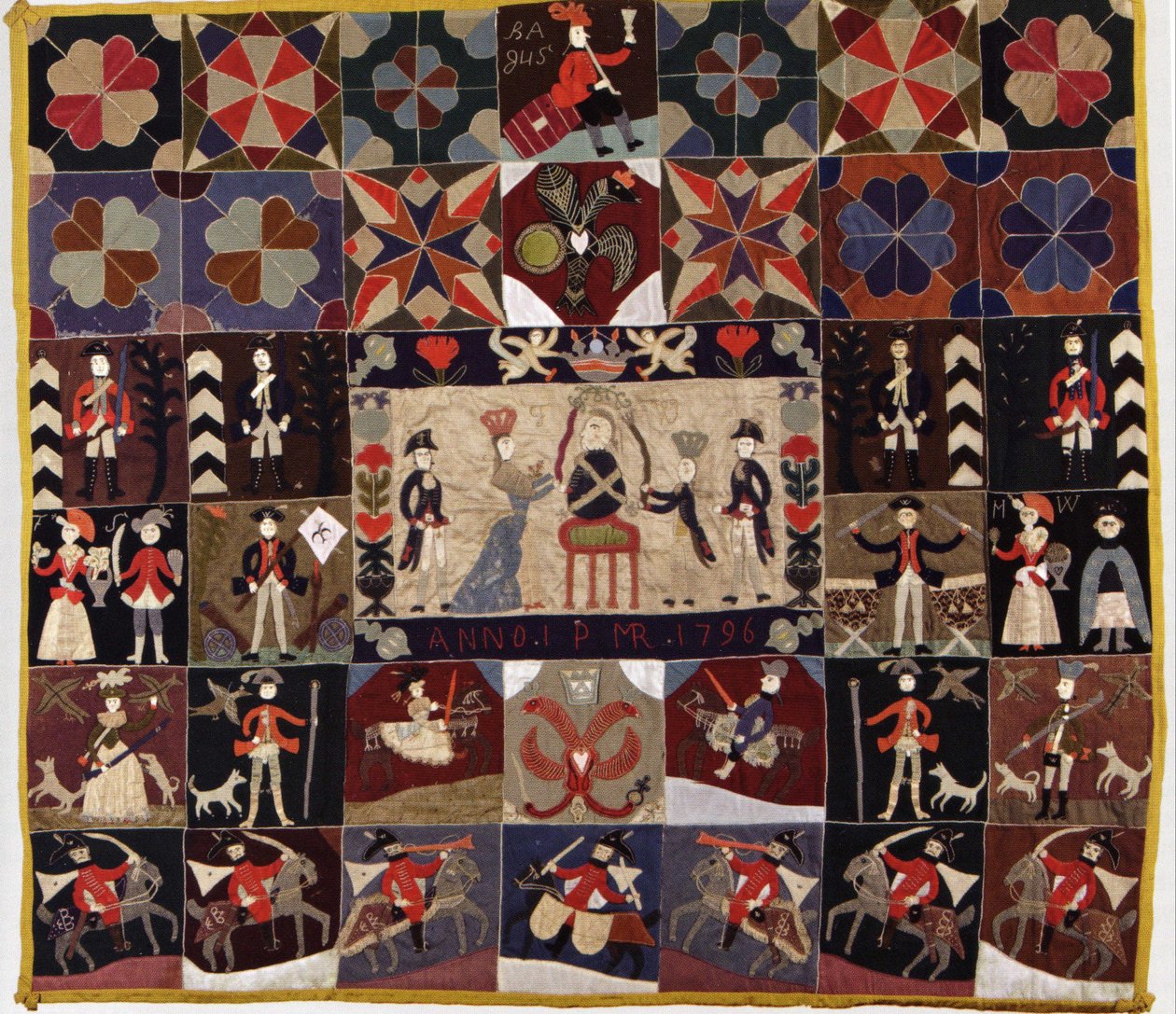 Tapis à motifs représentant la famille - Unknown