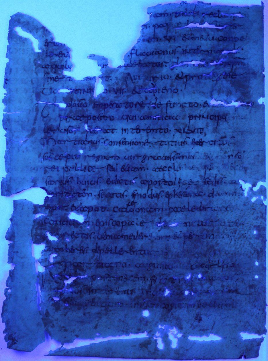 Folio 2 verso du codex (palimpseste) - Unknown