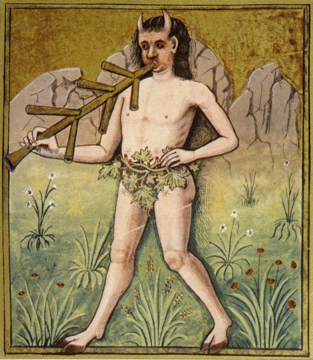 Pan (enluminure du XVe siècle) - (after) French School