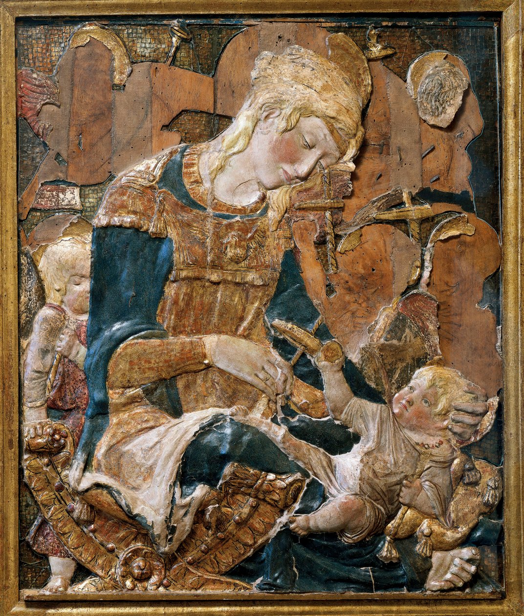 Madone et Enfant, bas-relief (terre cuite) - (attr. to) Donatello