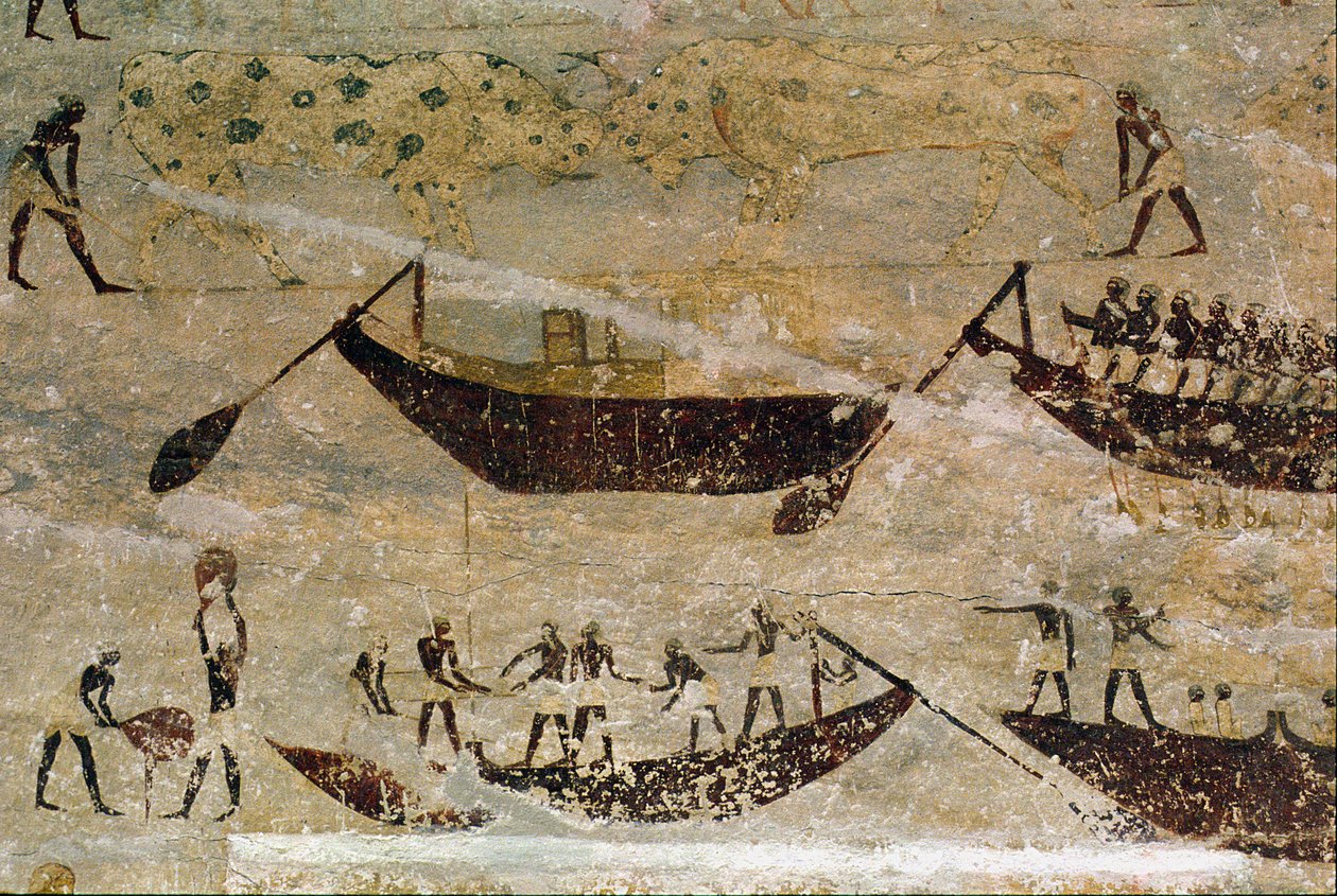 Bateaux descendant le courant, (détail) d