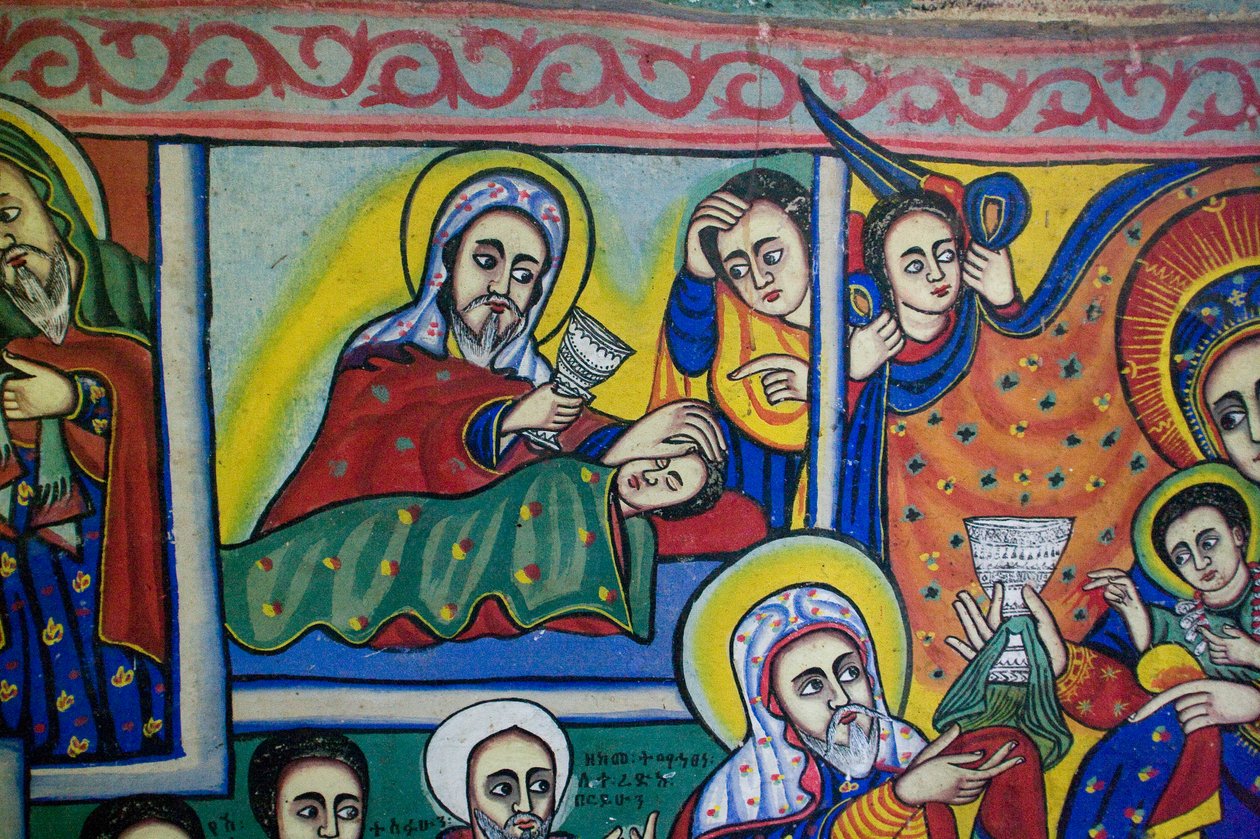 Église Debre Sina Maryam, Gorgora, Lac Tana, Éthiopie, Afrique - Unknown