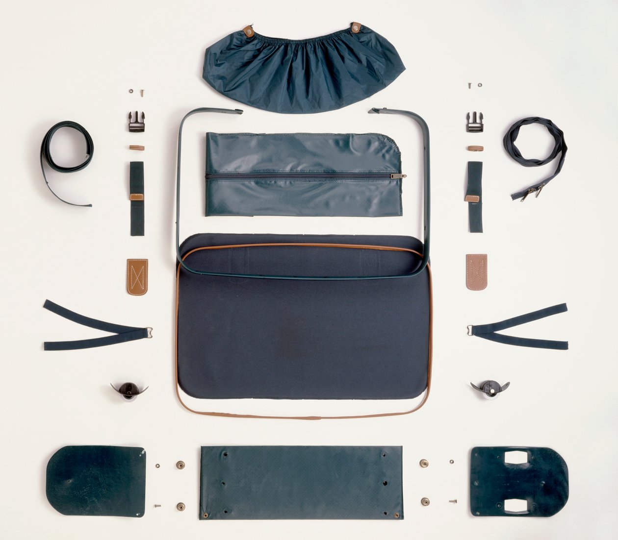 Valise en toile démontée - Unknown