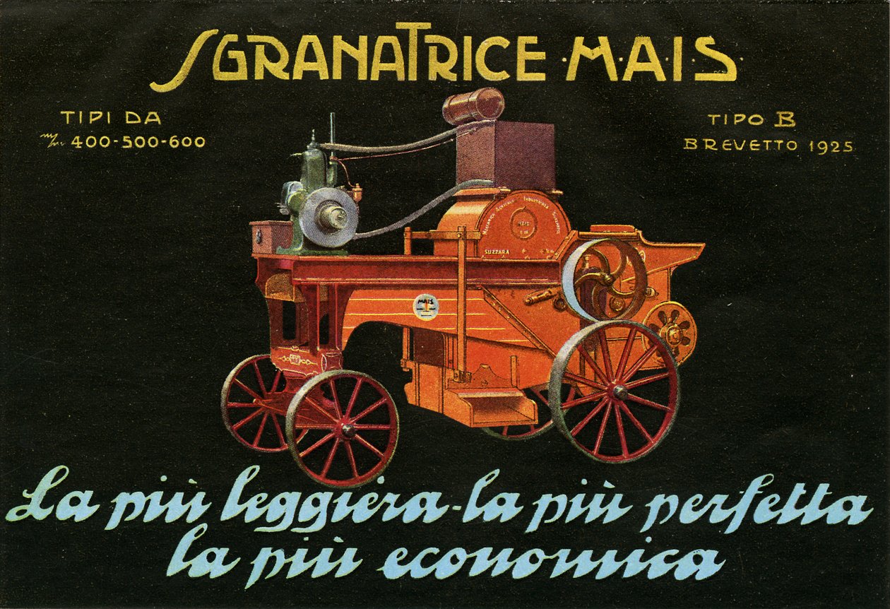 Machines agricoles. Suzzara, 1925 - Unknown