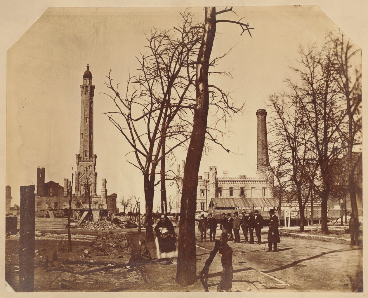 Vue stéréoscopique des travaux d