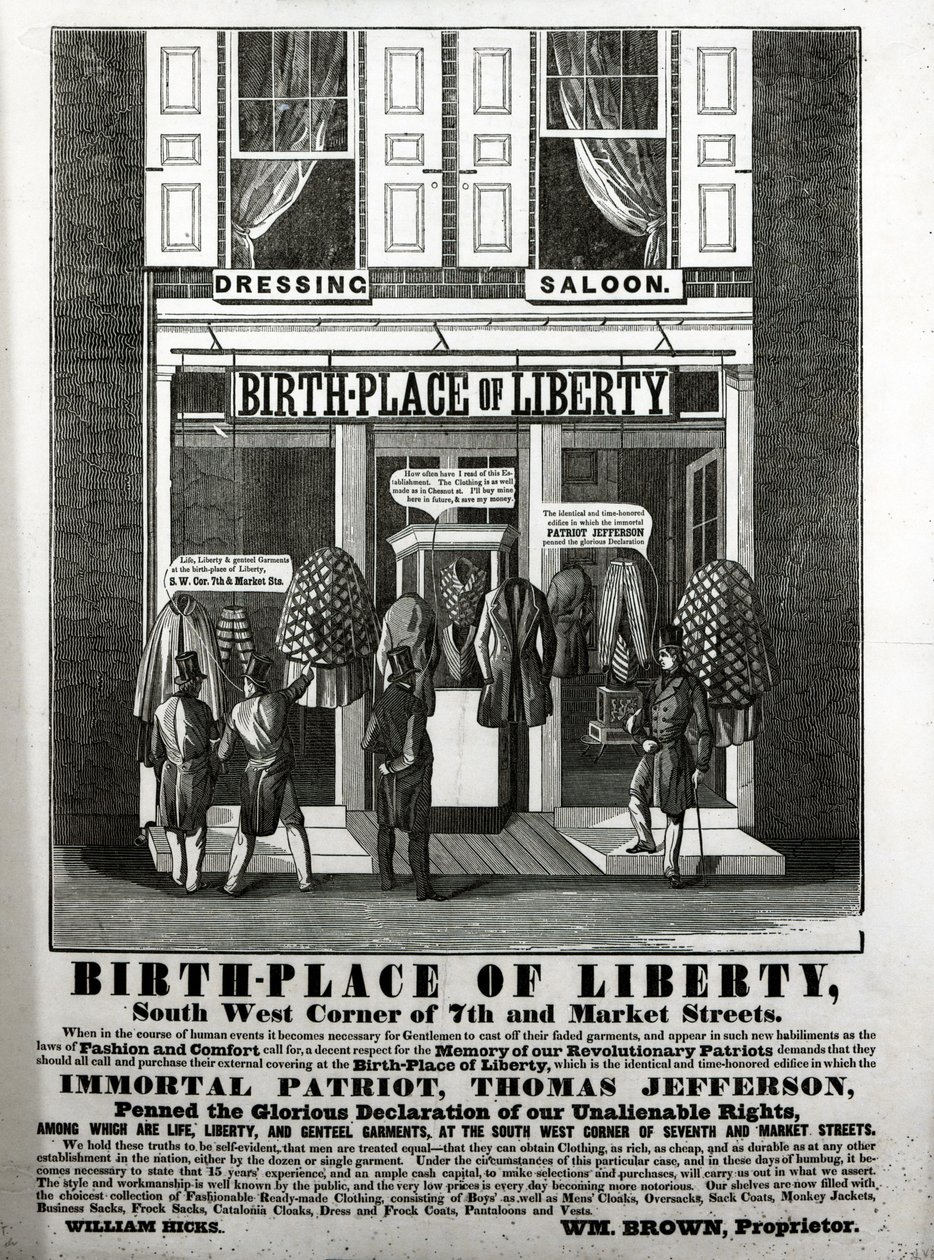 Lieu de Naissance du Salon de Coiffure de la Liberté, Coin Sud-Ouest des 7e et Market Streets... où l