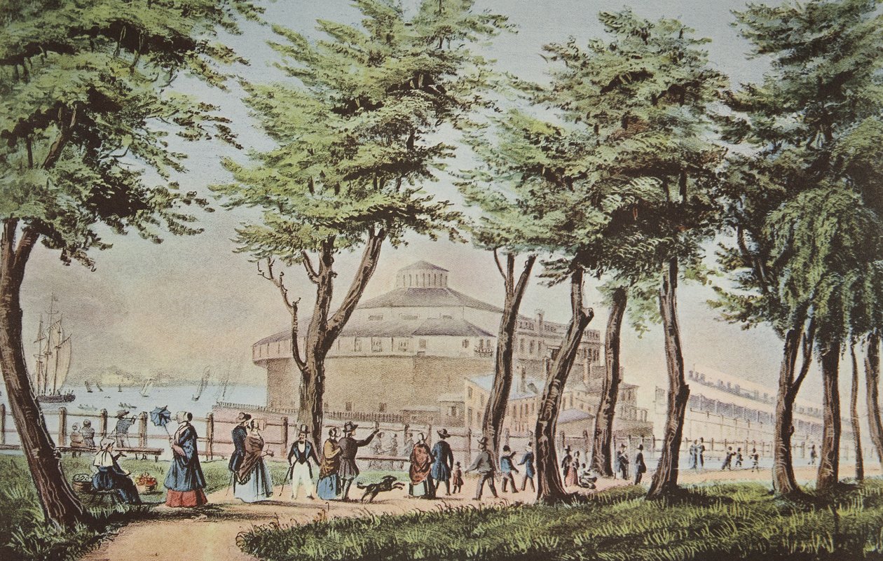 Castle Garden, New York, Depuis The Battery - American School