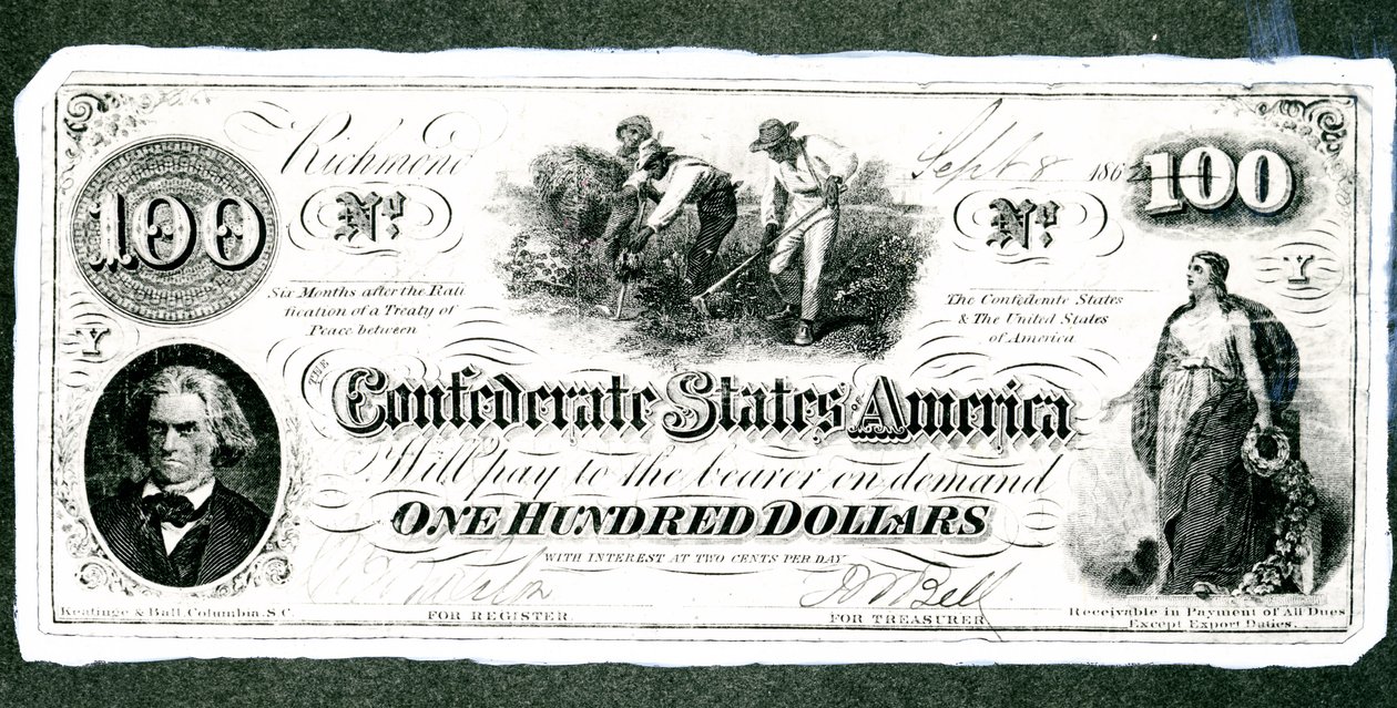 Billet confédéré - American School