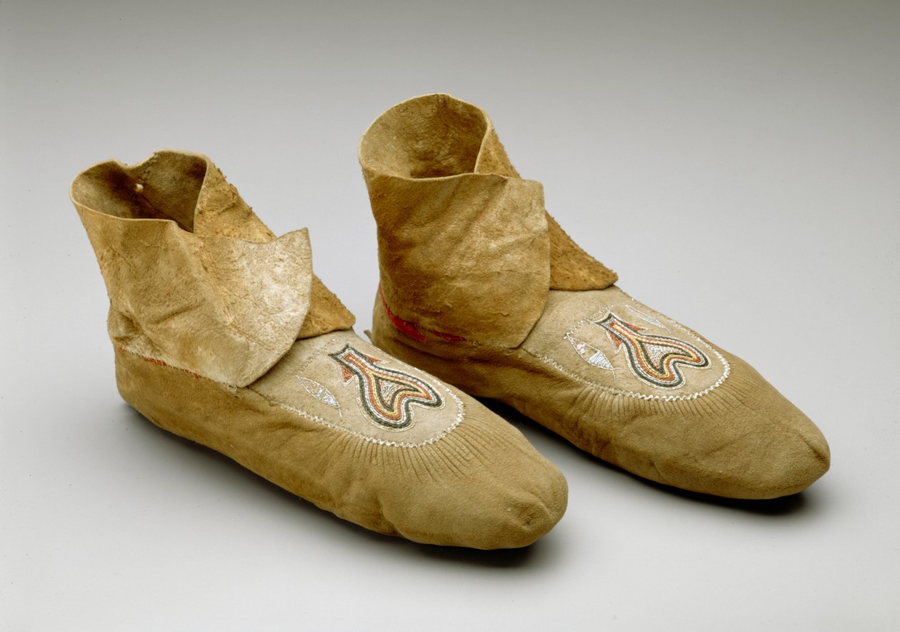 Mocassins, Menominee, c.1830 - American School
