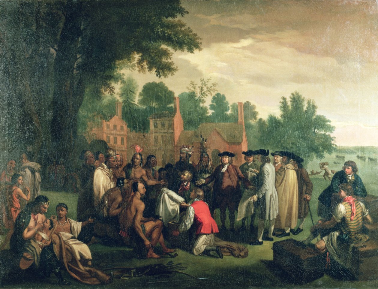 Le traité de Penn avec les Indiens - American School