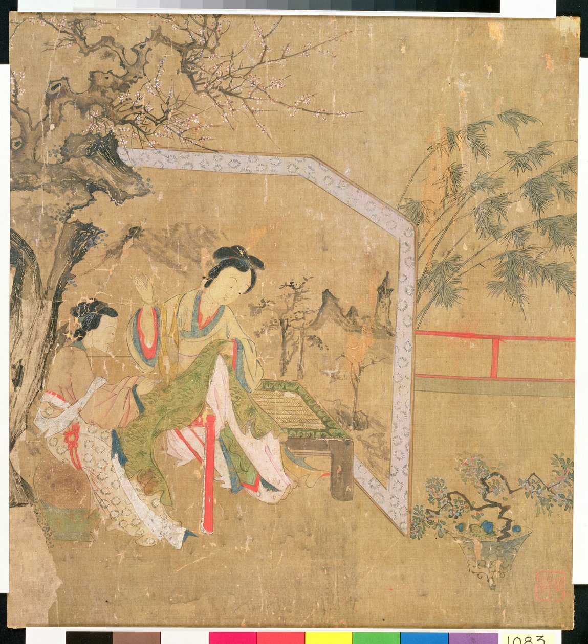Femmes cousant, 1500 - Chinese School