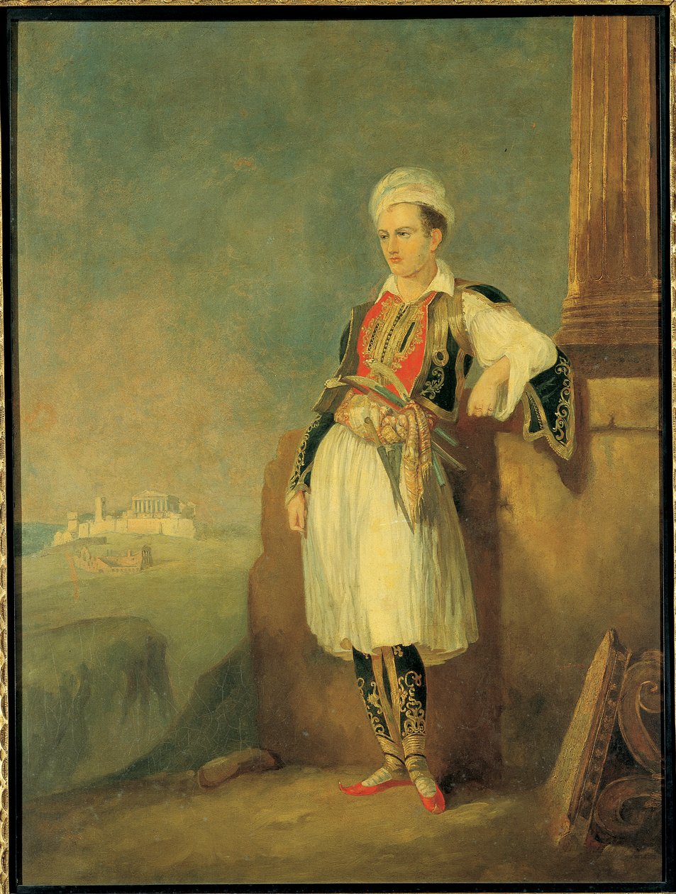 Portrait du poète Lord George Noel Byron - European School