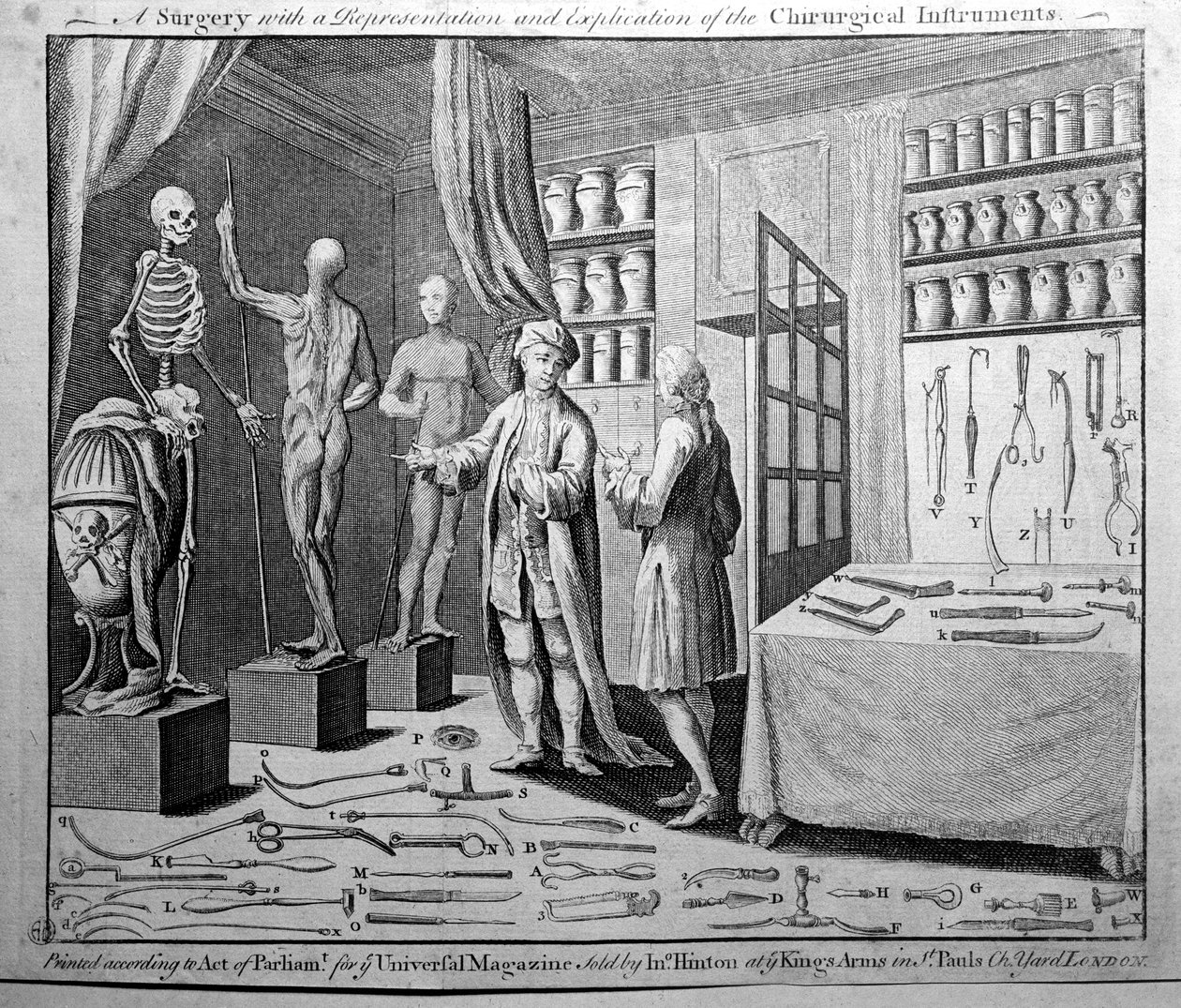Un chirurgien et un tableau d