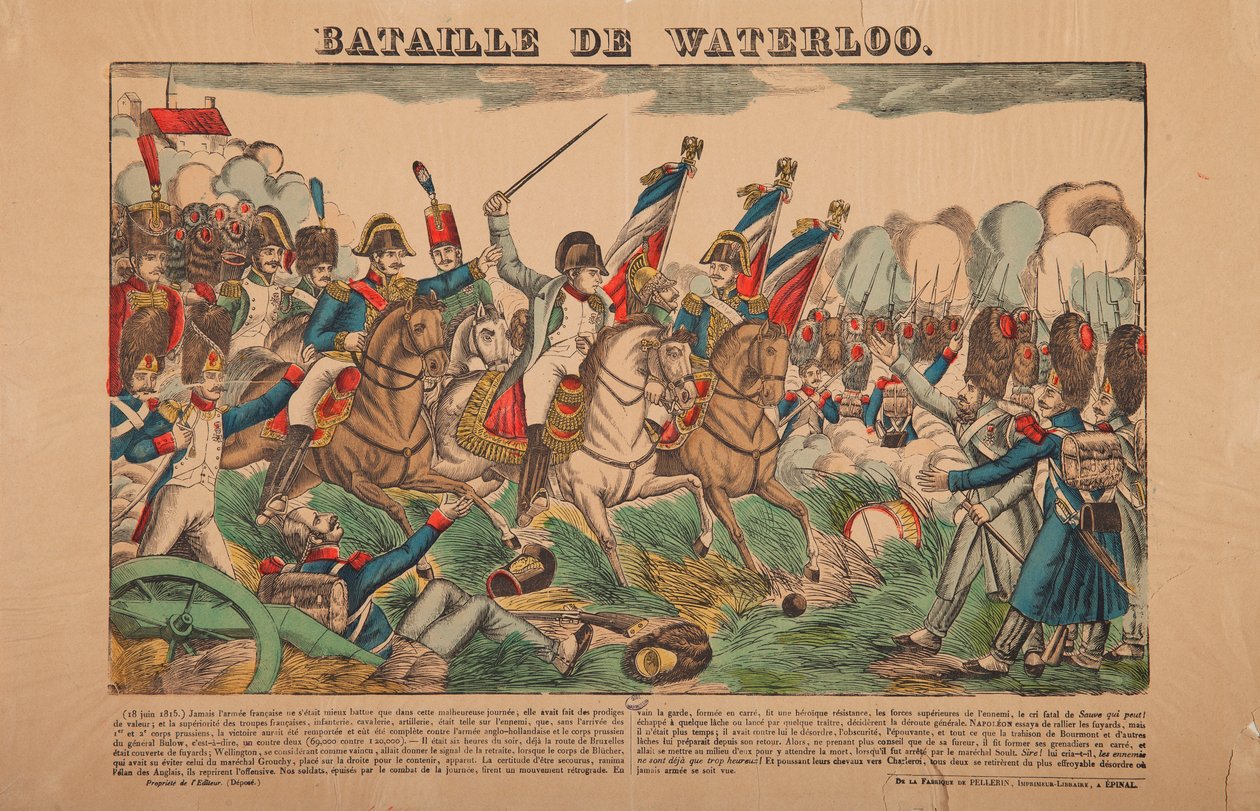 Bataille de Waterloo - French School