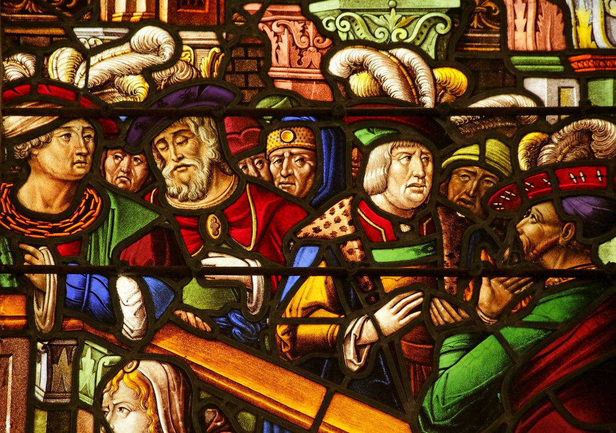Détail de la scène du Jugement de Salomon - French School