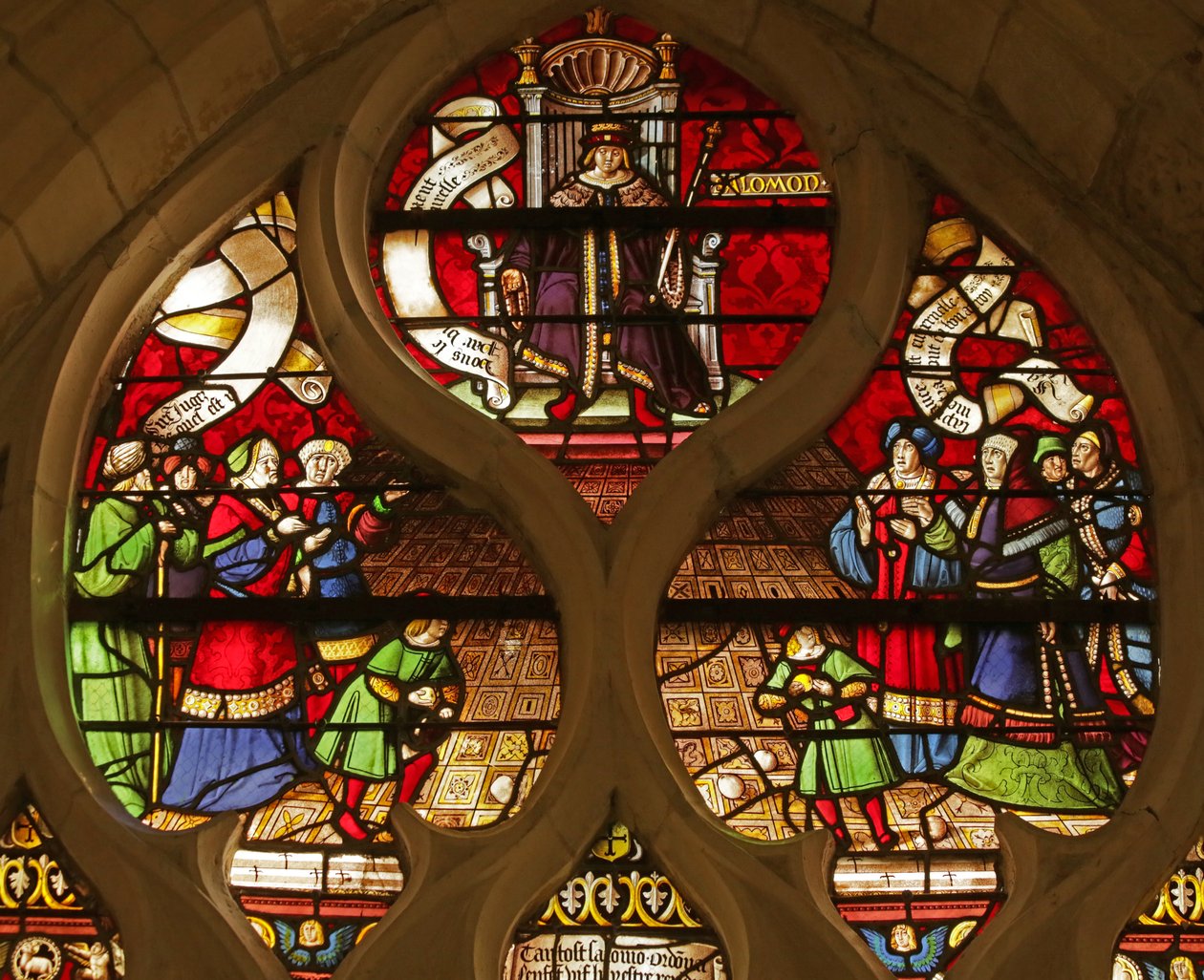 Détail de la scène du Jugement de Salomon - French School