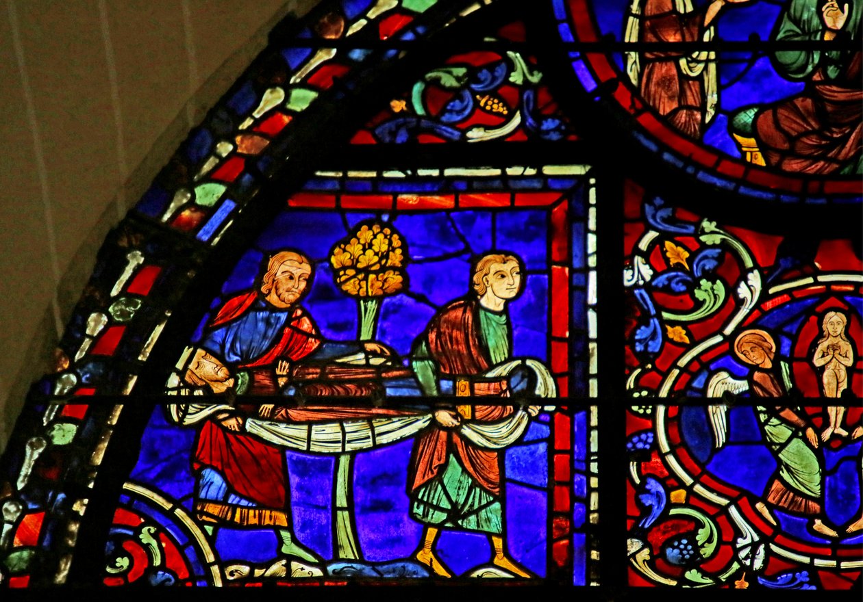 Scène de la vie de Saint Martin, cathédrale de Chartres - French School