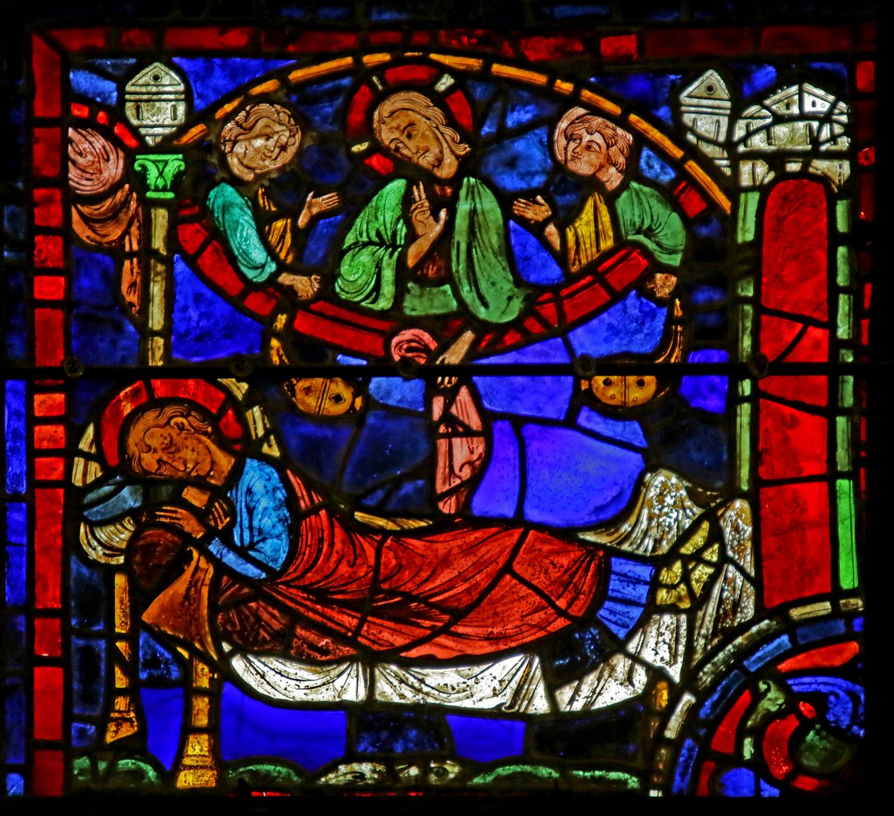 Scène de la vie de Saint Martin, Cathédrale de Chartres - French School