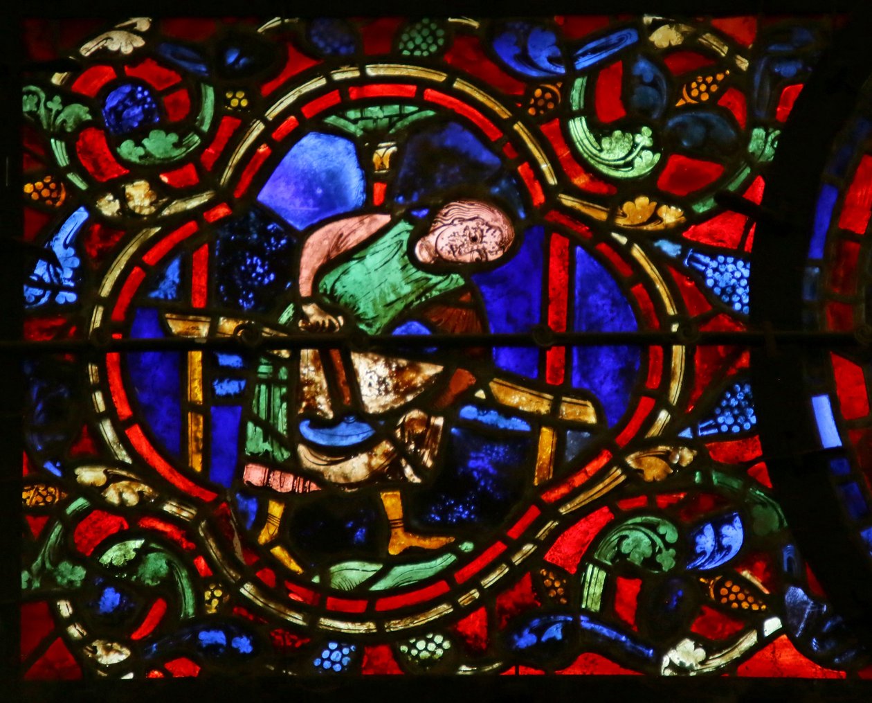 Cordonniers, scène de la vie de Saint Martin, cathédrale de Chartres - French School