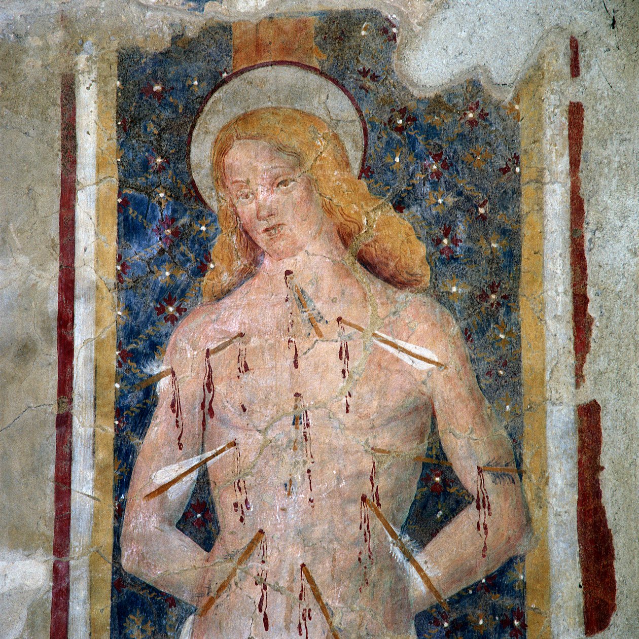 Saint Sébastien, Église de San Michele Arcangelo, Schifanoia, Narni - Italian School