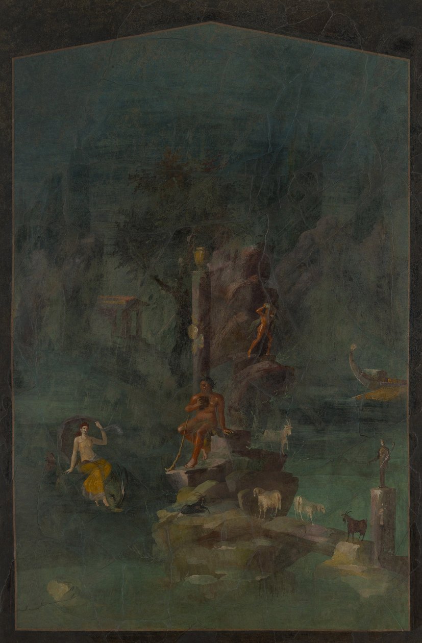Polyphème et Galatée dans un paysage, de la villa impériale à Boscotrecase - Roman