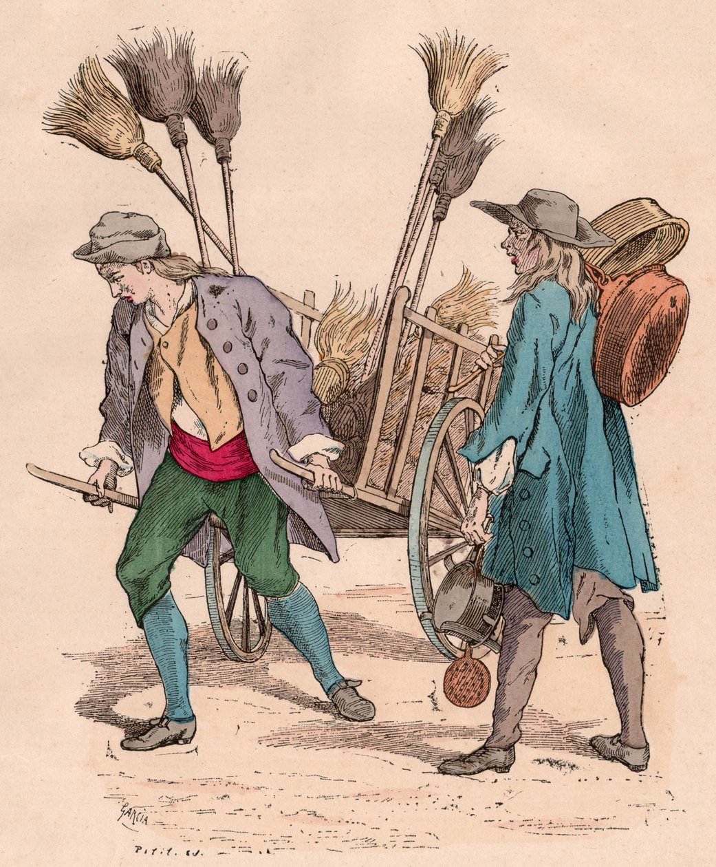 Un vendeur de balais et un chaudronnier - Unknown