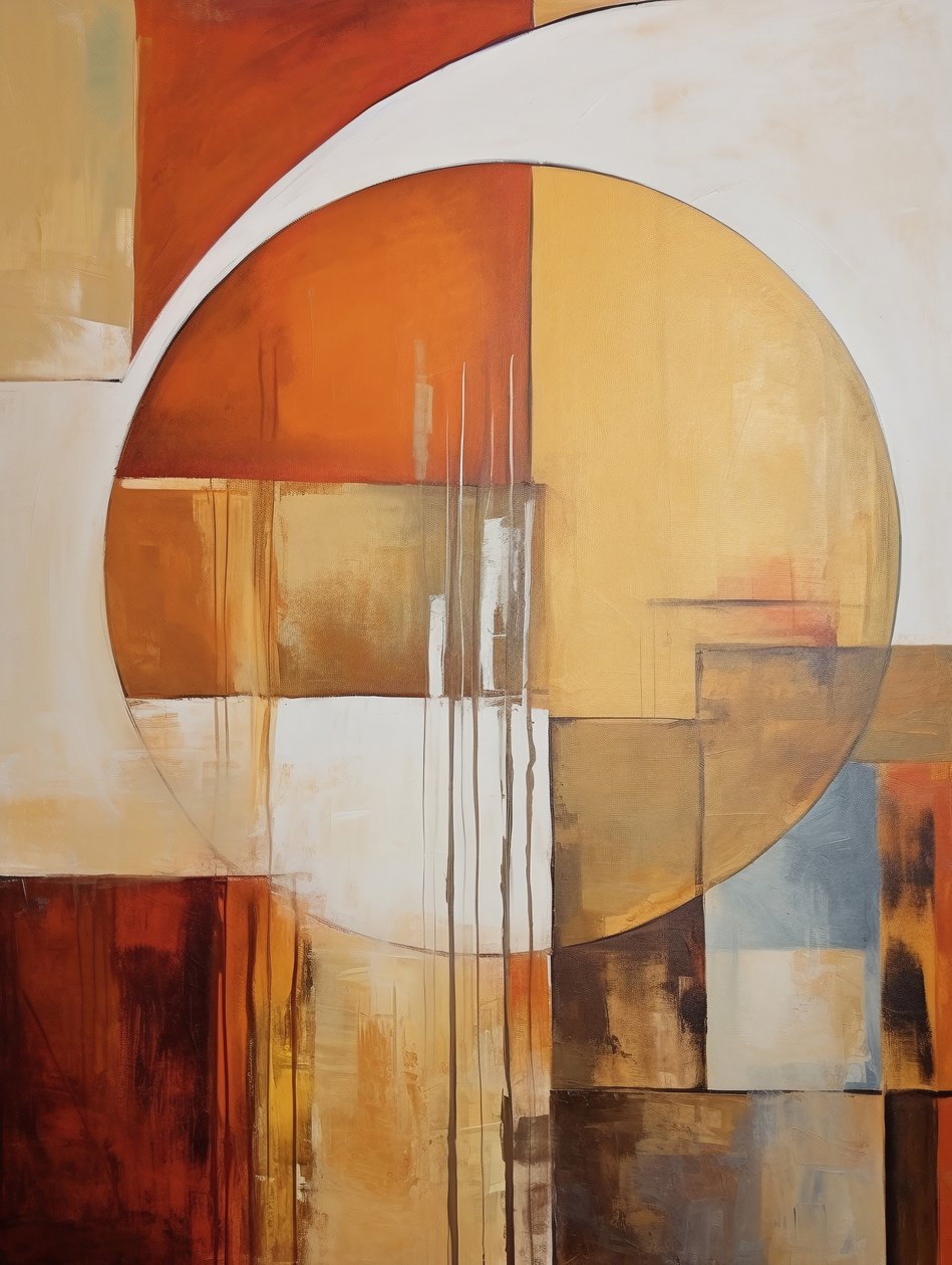 Dessin abstrait : formes circulaires - F. Abderrahim