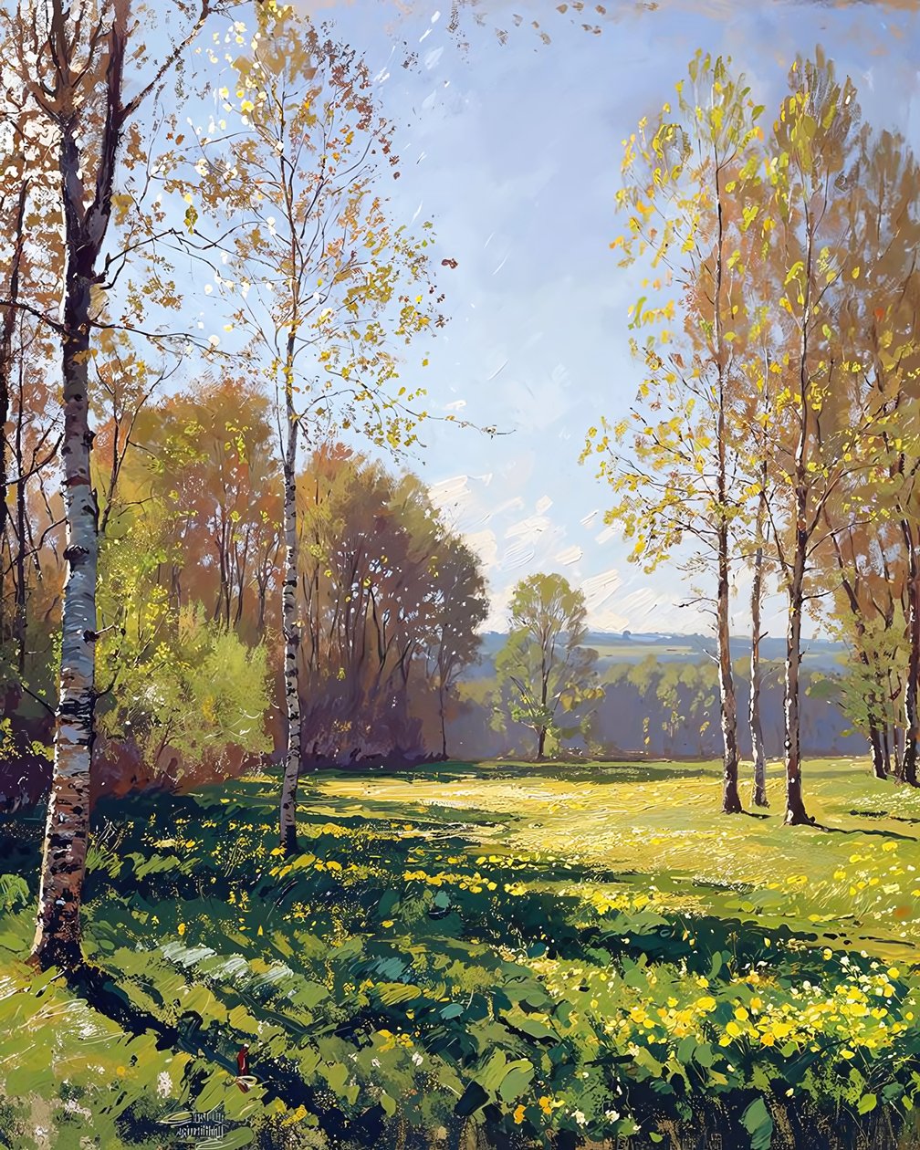 Paysage par une journée de printemps ensoleillée - F. Abderrahim
