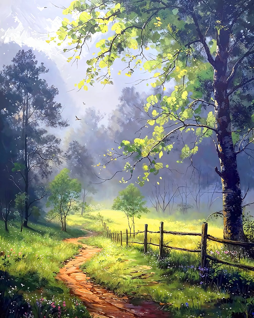 Beau paysage au coucher du soleil - F. Abderrahim