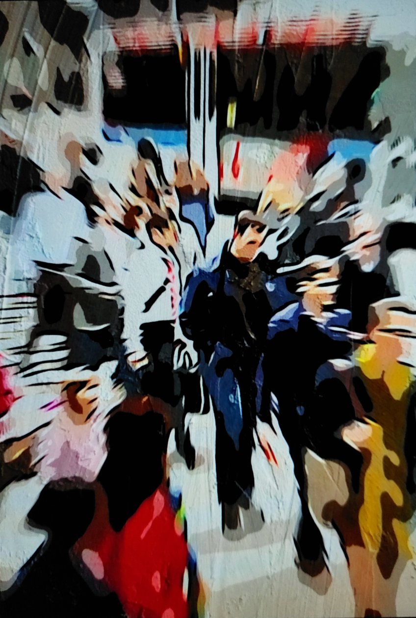 Homme dans la foule - Mavet