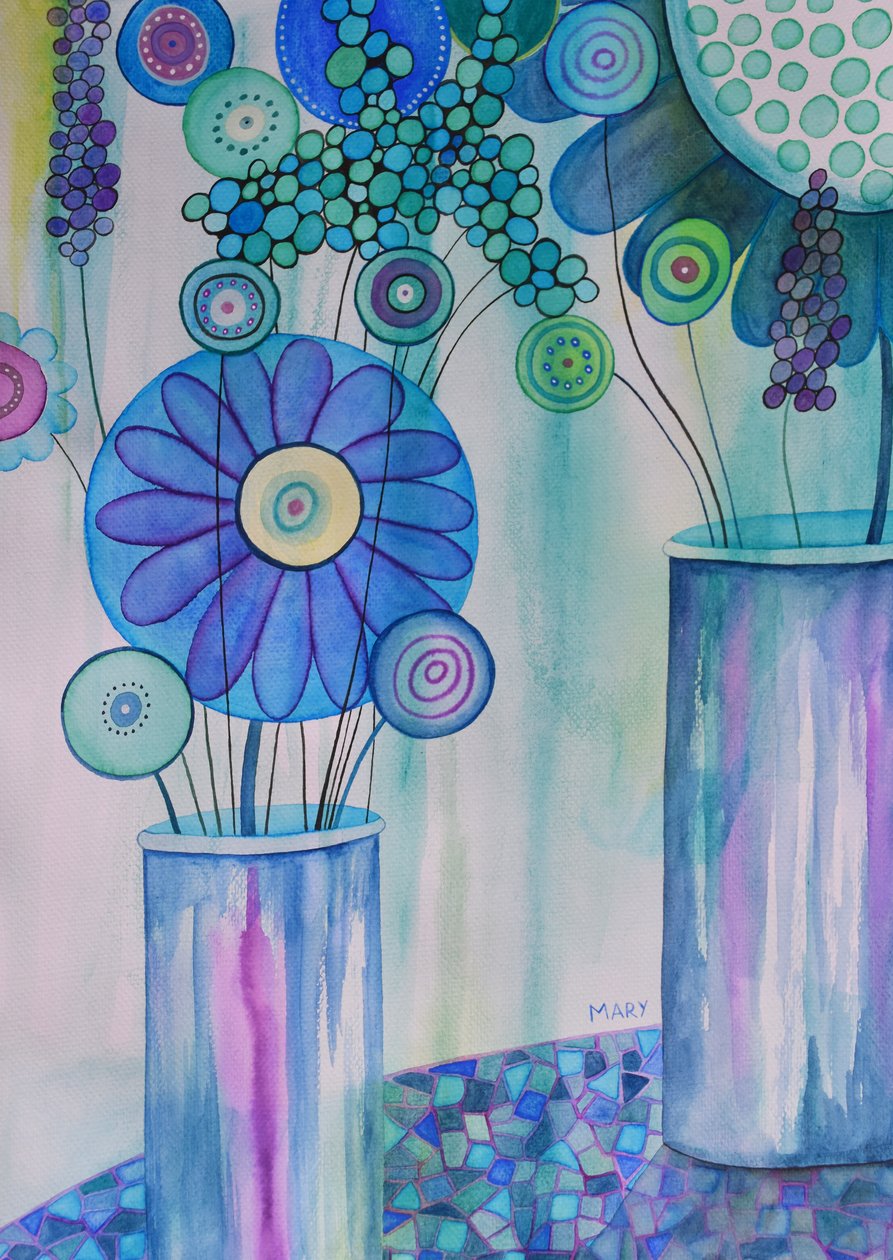 Fleurs modernes - Marys Watercolors